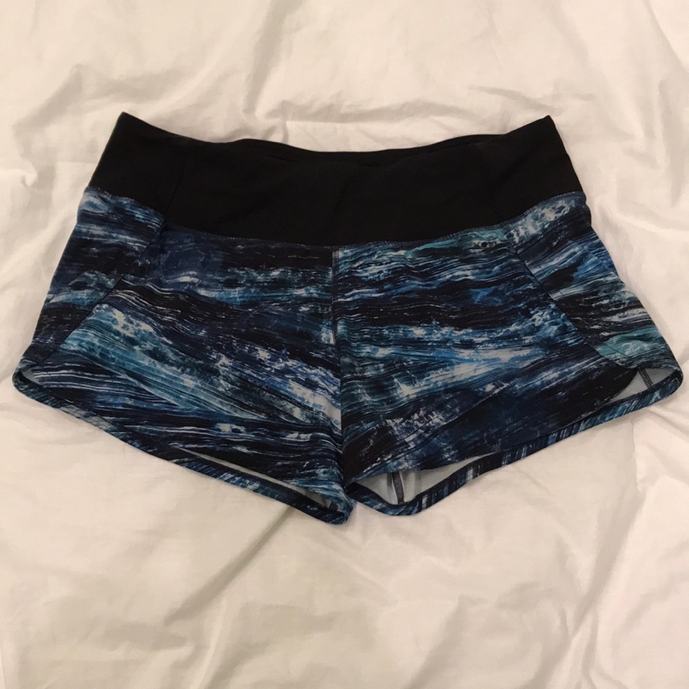 BLUE LULULEMON RUN TIMES II SHORTS